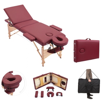 BodyMate<sup>TM</sup> Basic Portable Wooden Massage Table (3 Section) 按摩床